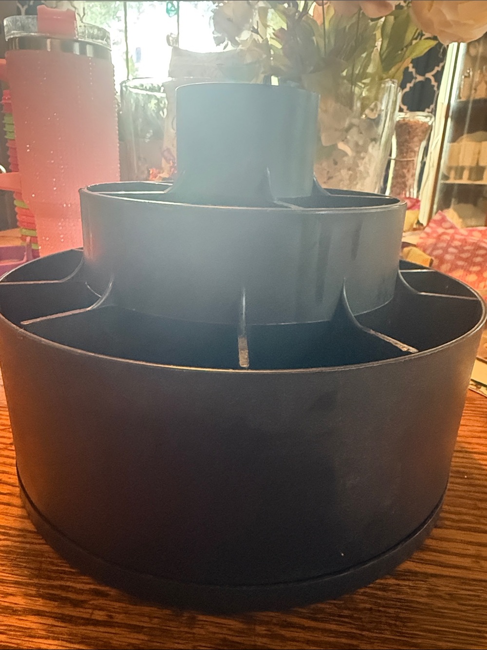 Pampered Chef Black Tiered Rotating Utensil Caddy - Picture 2 of 7